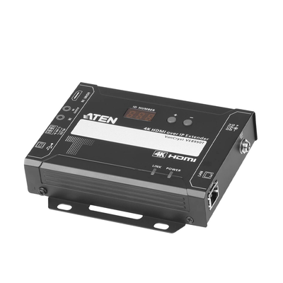 Transmisor Video sobre IP HDMI | 4K Ultra HD 4096x2160 @ 30Hz | Compresión Lossless con Latencia Ultra Baja | PoE Integrado | Video Wall 8x8 | Control RS-232 e IR | Compatibilidad con Aplicación Móvil | Escalabilidad Ilimitada