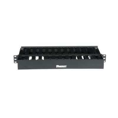 Organizador de Cables Horizontal PatchLink, Doble (Frontal y Posterior), Para Rack de 19in, 1UR