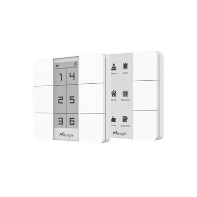 Panel Inteligente LoRaWAN con 6 Botones Programables y Display Digital / Control de Escenas / Batería 3 Años