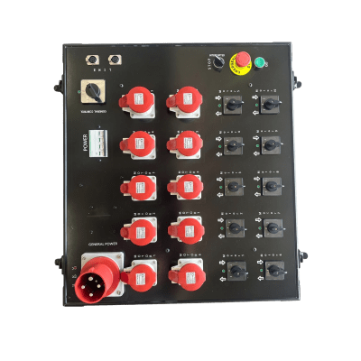 Controlador de Polipastos 10 Vías | Control Directo Trifásico 110V | Rack Touring Grade