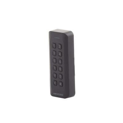 Lector de Tarjetas PROX EM y Contraseñas / Exterior IP65 / Wiegand / Compatible con Cualquier Panel / PERFIL DELGADO y ESTETICO / Indicador LED