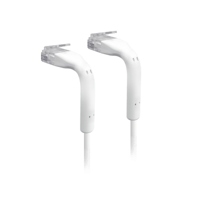 UniFi Patch Cable Cat6 Ultradelgado GbE con Botas Flexibles, Color Blanco, 0.1 Metros (0.33 Pies)