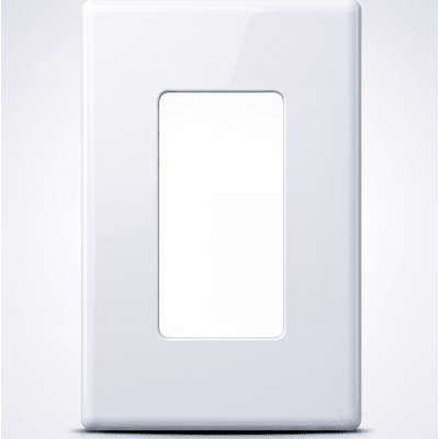 Tapa Color Blanco para interruptor o dimmer Lutron, 1 gang, limpio y moderno
