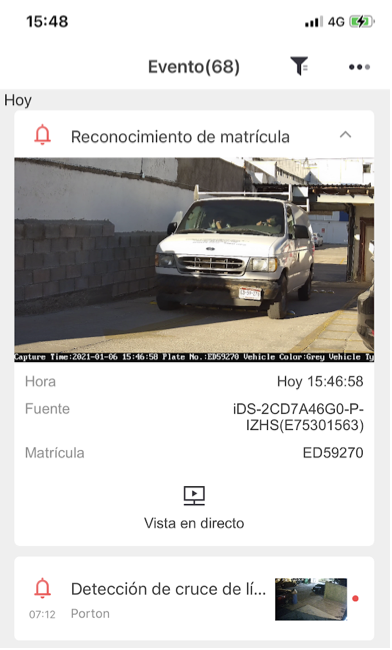 Notificación Hik-Connect
