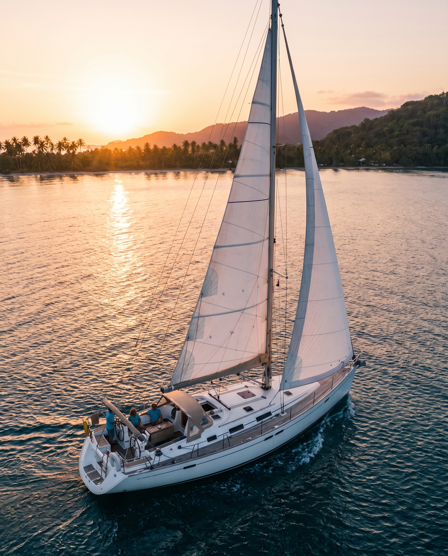 Velero con IC-M220 en cabina